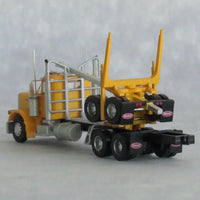 N Trainworx Yellow Peterbilt 379 Log Truck 47985