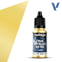 Vallejo True Metallic (Light) Greenish Gold 18ml (6pc/Box) 77.116