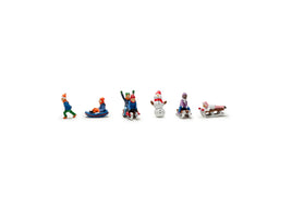 N Woodland Scenic Accents Children Sledding A2221