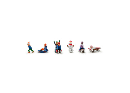 N Woodland Scenic Accents Children Sledding A2221