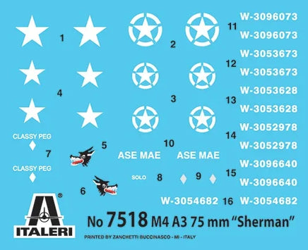 1/72 Italeri Sherman M4 - Fast Assembly 7518