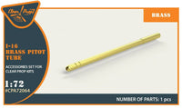 1/72 Clear Prop I-16 Brass Pitot Tube 72064