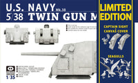 1/35 Pig Models USN 5/38 Twin Gun Mount Turret Le Version Plastic Model Kit 35-002
