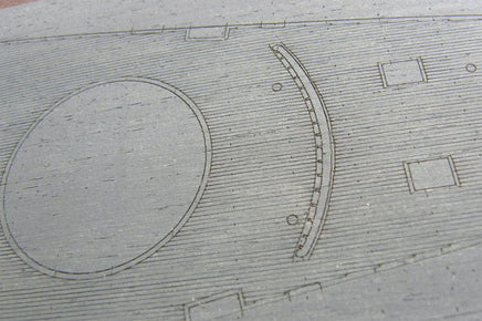 1/350 Pontos Model USS Missouri Wooden Deck Set Blue Deck 35002WD1