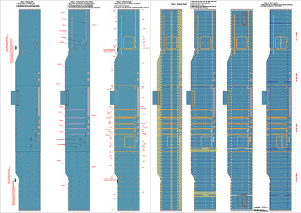 1/350 Pontos Model USS CV-14 Ticonderoga Wooden Deck Set Type 1 35016WD1