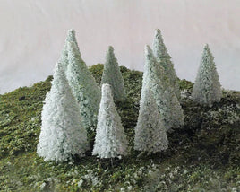 Rock Island Snow-Covered Dense Pine Trees 5pc 3.2"; 7pc 4.3" 24200