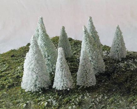 Rock Island Snow-Covered Dense Pine Trees 5pc 3.2"; 7pc 4.3" 24200