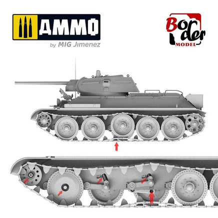 1/35 Border Model T34E First Type of Spaced Armour T34-76 (112 Factory) BT009