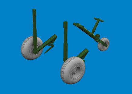 1/48 Eduard UH-60 wheels Brassin 6481109