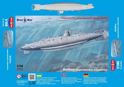 1/144 Mikro Mir Delfino Experimental Submarine 144-037