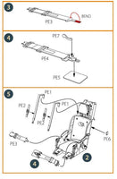 1/48 Clear Prop CPA48054 F-86A Ejection seat late (CP) 48054