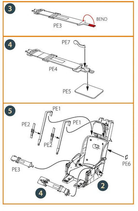 1/48 Clear Prop CPA48054 F-86A Ejection seat late (CP) 48054