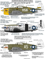 1/48 Thundercals P-47D Razorbacks PTO Part 3 69th, 310th, 311th FS/ 58th FG 48003