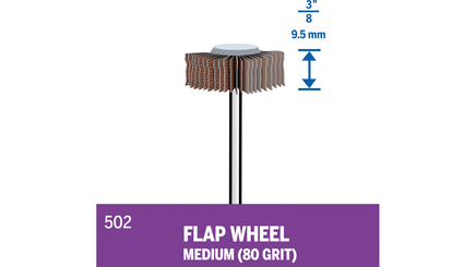 Dremel 3/8" Flap Wheel 80 Grit 502