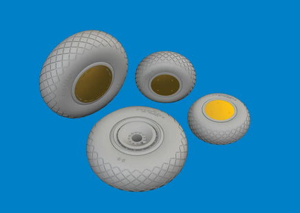 1/72 Eduard B-24H wheels Brassin for AIRFIX 672380