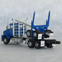 N Trainworx Blue Kenworth T800 Log Truck 48084