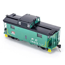 HO Bowser N5 Caboose Penn Central Red P Road #19012 - 43355 - MPM Hobbies