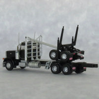 N Trainworx Black Peterbilt 379 Log Truck 47981