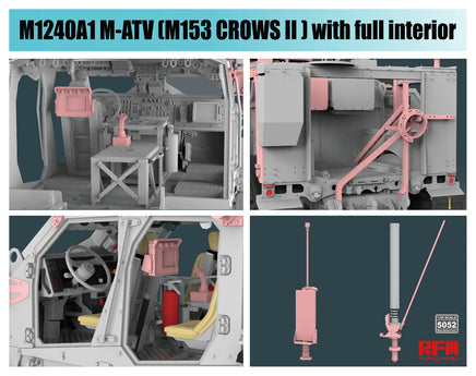 1/35 Ryefield Models M1240A1 M-ATV (M153 Crows II) w/Full Interior 5052