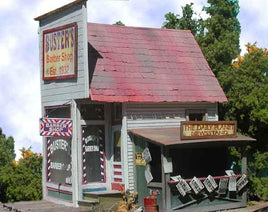 O Scale Bar Mills Busters Barber Shop 0164 - MPM Hobbies