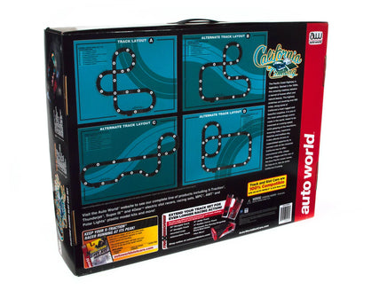 HO Auto World 14' California Cruising "The Pacific Coast Highway" Slot Race Set RS331R