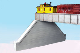 HO Monroe Bridge Abutment Groove Face Concrete (2-Pack) #118