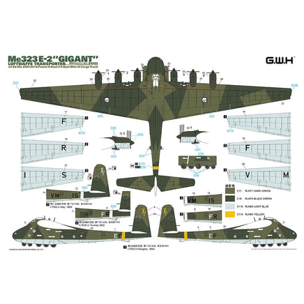 1/144 Great Wall Luftwaffe Transporter Me 323 E-2 "Gigant" L1013