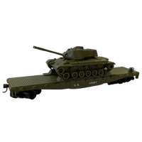 HO Rock Island US Army Flat w M60 Tank 32160