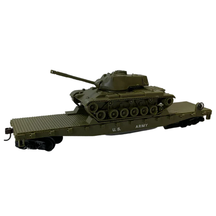 HO Rock Island US Army Flat w M60 Tank 32160