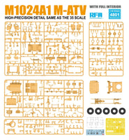 1/48 Ryefield Models M1240A1 M-ATV MRAP All Terrain Vehicle 4801