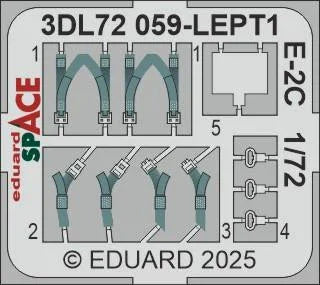 1/72 Eduard E-2C SPACE SPACE for HELLER kit 3DL72059