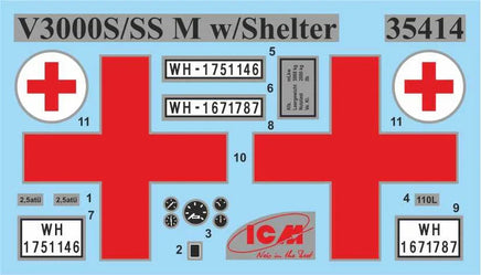 1/35 ICM 'Sankas' WWII Wehrmacht Ambulance Trucks DS3523