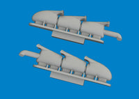 1/72 Eduard Spitfire Mk.V three-stacks exhaust fishtail PRINT Brassin for TAMIYA kit 672409