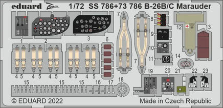 1/72 Eduard B-26B/C Marauder interior for HASEGAWA / HOBBY 2000 73786