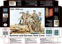 1/35 Master Box Rommel and German Tank Crew DAK WWII Era 3561