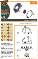 1/72 Clear Prop Ki-51 Sonia (All Versions) Resin Exhaust & Cooling Gills for CP Kits CP72011/CP72012/CP72013 A72009