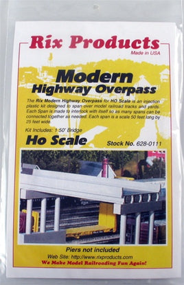 HO Rix Products Modern 50′ Highway Overpass 628-0111