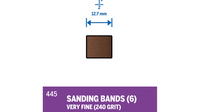 Dremel 1/2" 240-Grit Sanding Band (6 Pack) 445