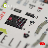 1/48 Kelik P-47M Thunderbolt Interior 3D Decals for Tamiya Kit K48014