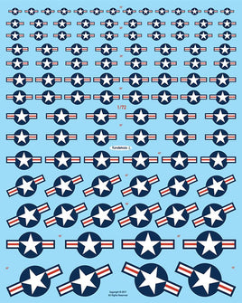 1/72 Fundekals STARS & BARS 1947 (MODERN) 72011