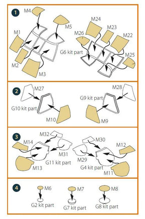 1/48 Clear Prop UH-60A, MH-60L Double-Sided Painting Mask (ICM) A48096