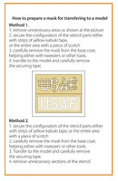 1/48 Clear Prop F-86A Pre-Cut Patterns for Numbers and Lettering Painting Mask (CP4825) A48071