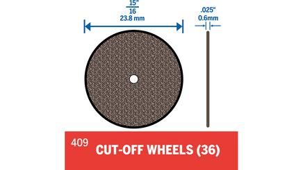 Dremel 15/16" Cutting Wheels (36 Pack) 409