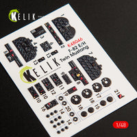 1/48 Kelik F-82 E/H Twin Mustang - Interior 3D Decal for Modelsvit K48046