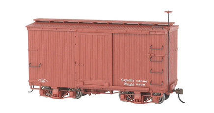 On30 Bachmann 18 ft. Box Car - Oxide Red Data Only (2 per Box) 26501