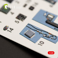 1/48 Kelik F/A-18A Hornet interior 3D decals for Kinetic kit K48028