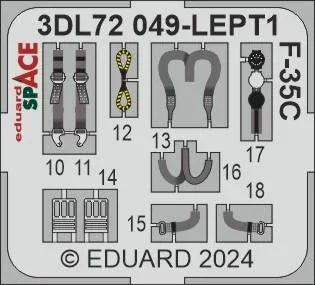 1/72 Eduard F-35C Space for ITALERI 3DL72049