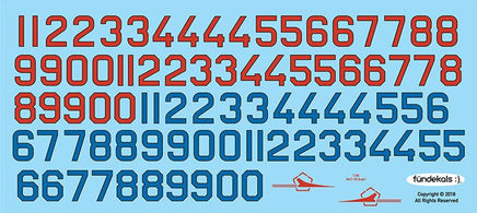 1/48 Fundekals MiG-25 BORT NUMBERS 48019