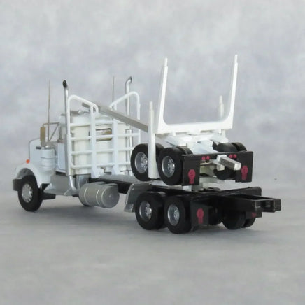 N Trainworx White Kenworth W900 Log Truck 49082