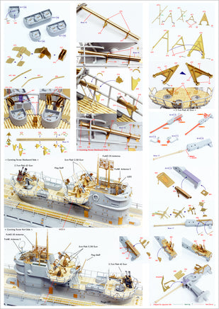1/72 Pontos Model U-Boot Type IX C Detail Up Set 72002F1